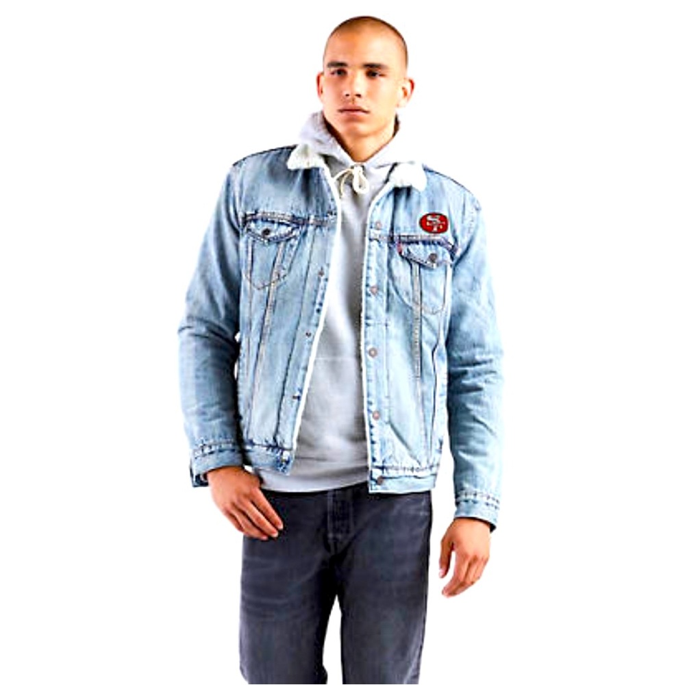LEVI'S NFL SHERPA TRUCKER JACKET Size Large Brand New